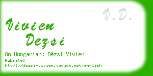 vivien dezsi business card